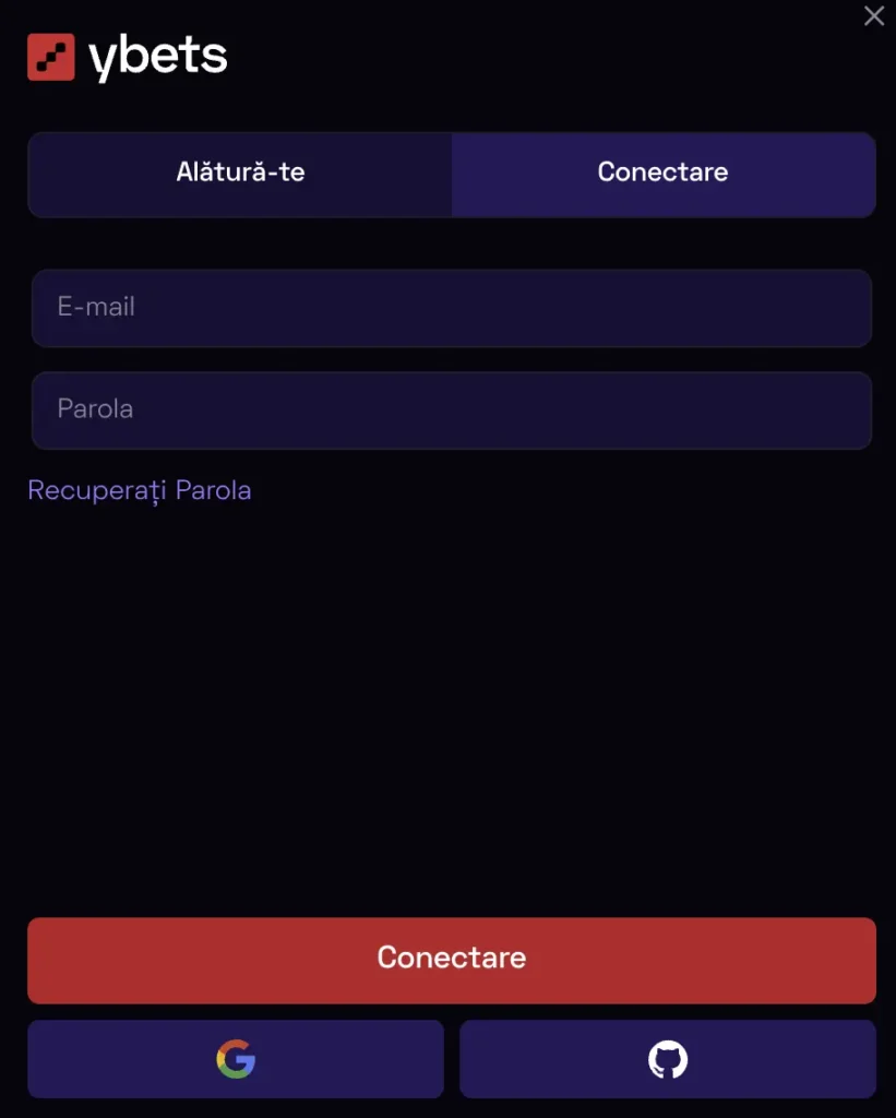 conectare la ybets - acces la contul tău