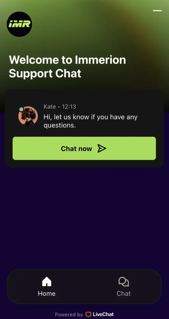 suport clienți live chat