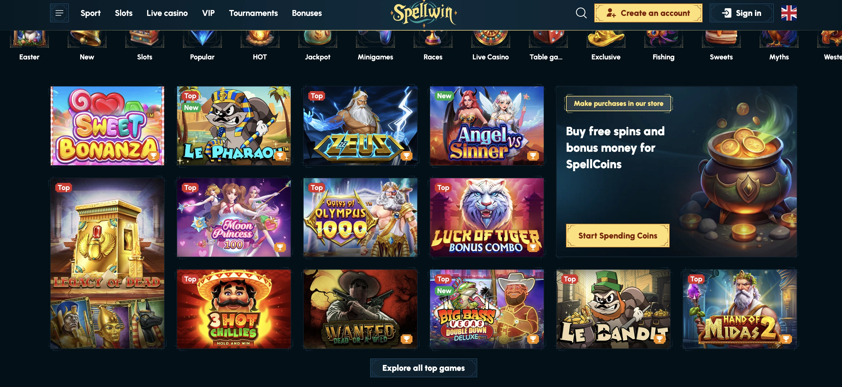 jocuri casino spellwin
