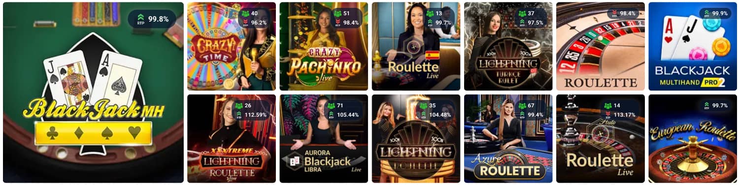 Live casino 20Bet România