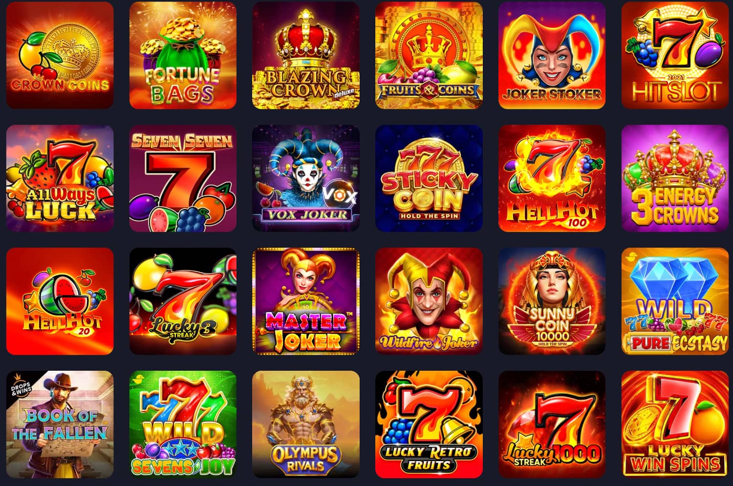 Jocuri la VOX Casino